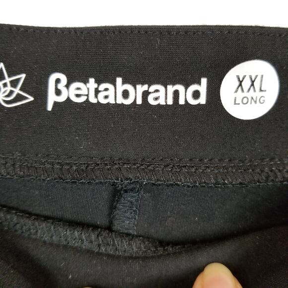 Betabrand Women's Black Pleated SoHo Pull On Ankle Joggers Pants Size XXL Long - Picture 4 of 8